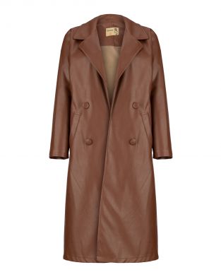 پالتو چرم مدل آلینا کد 1665