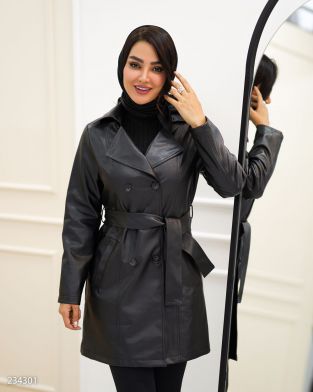 کت چرم مدل سالیز کد 2343