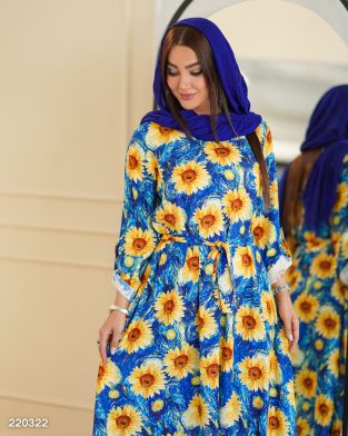 پیراهن ساحلی مدل رنگین کد 2203