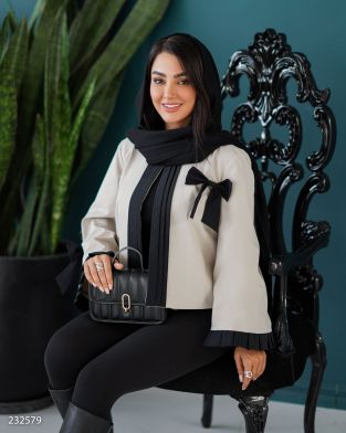 کراپ کت بارانی مدل آسرین کد 2325