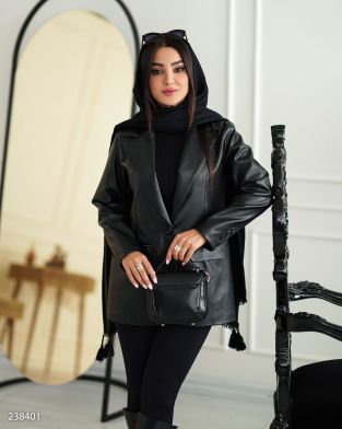 کت چرم مدل بهسام کد 2384