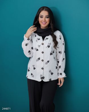 شومیز مدل نیکین کد 2448