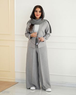 کراپ و شلوار مدل میلکان کد 2471