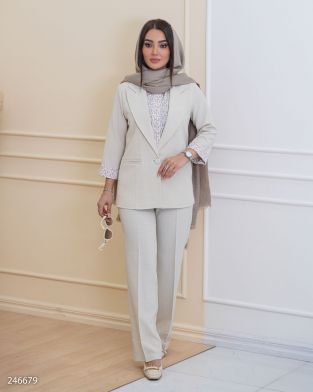 ست سه تیکه مدل مولیان کد 2466